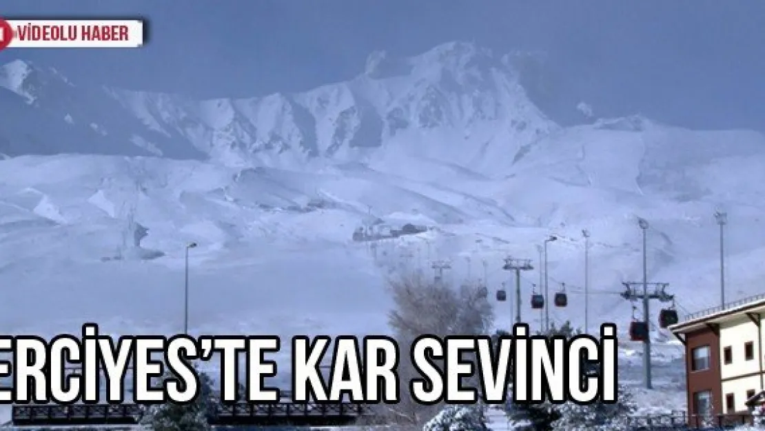 Erciyes'te kar sevinci