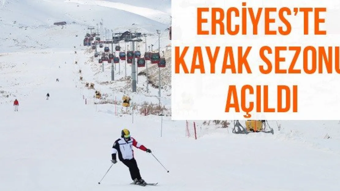 Erciyes'te kayak sezonu açıldı