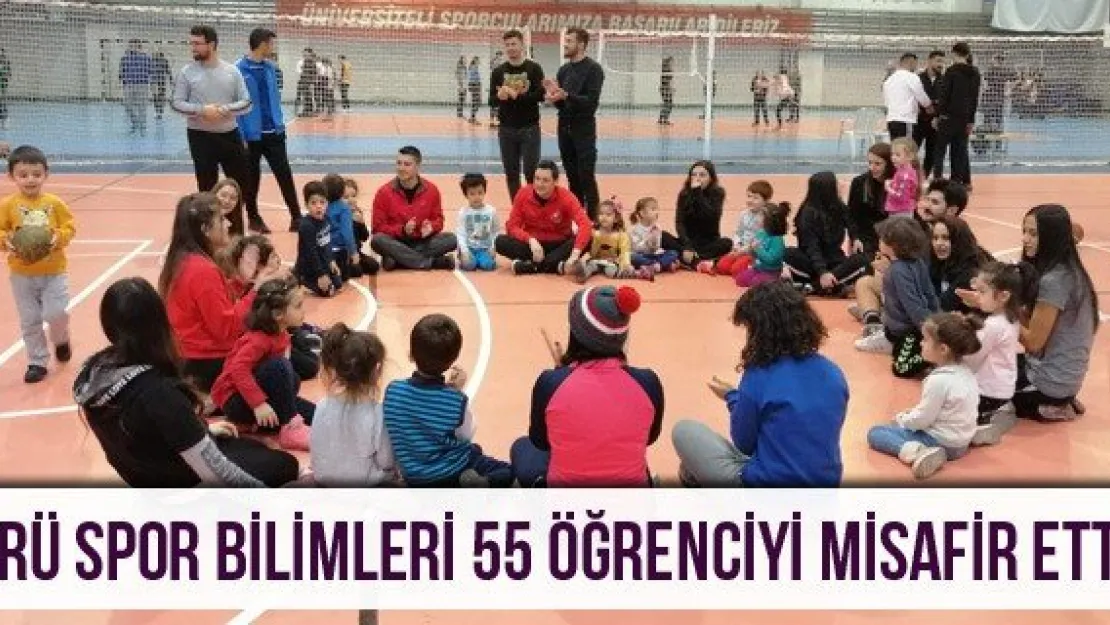 ERÜ Spor Bilimleri 55 öğrenciyi misafir etti