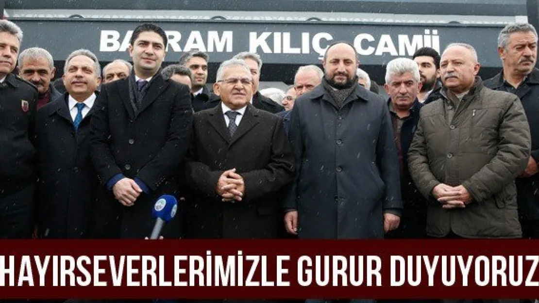 'Hayırseverlerimizle gurur duyuyoruz"