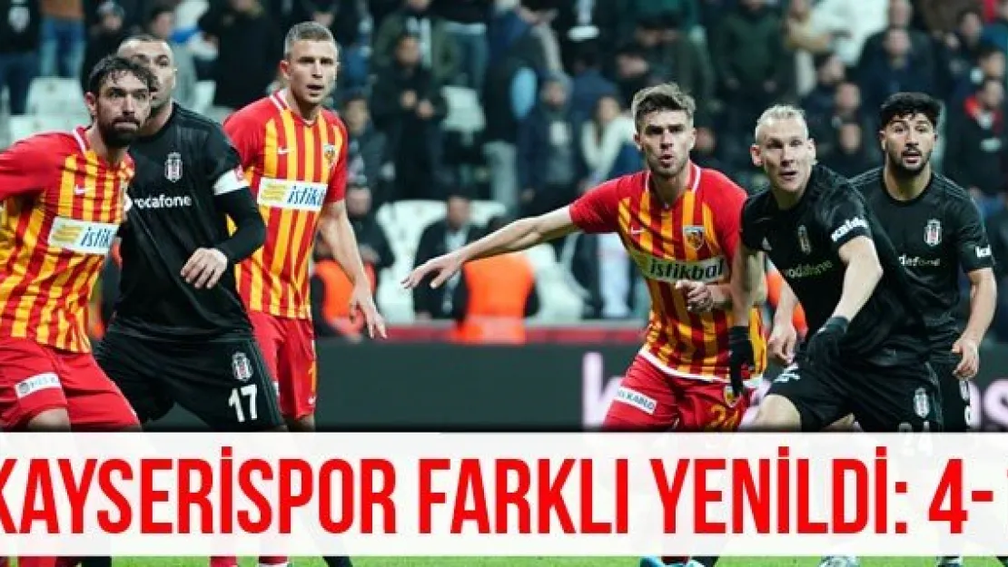 Kayserispor farklı yenildi: 4-1