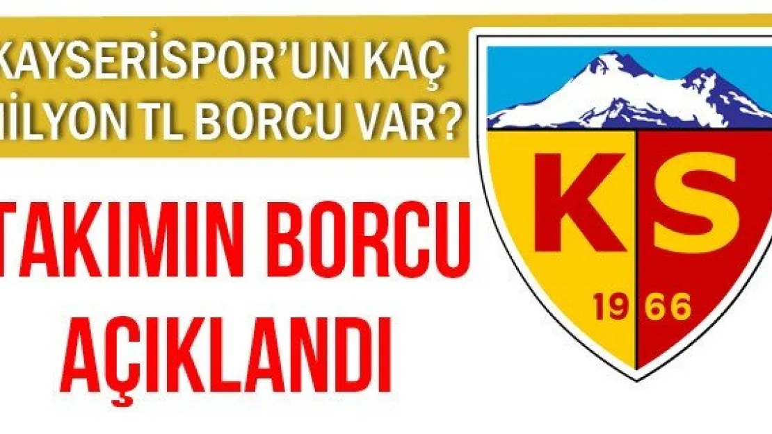 Takımın Borcu Açıklandı