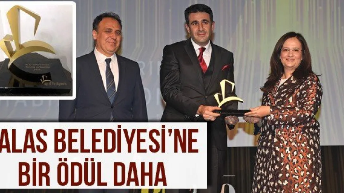 Talas Belediyesi'ne Bir Ödül Daha