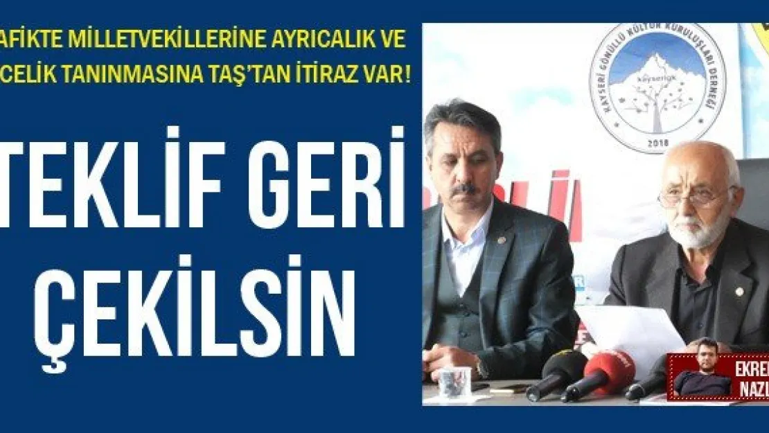 TEKLİF GERİ ÇEKİLSİN