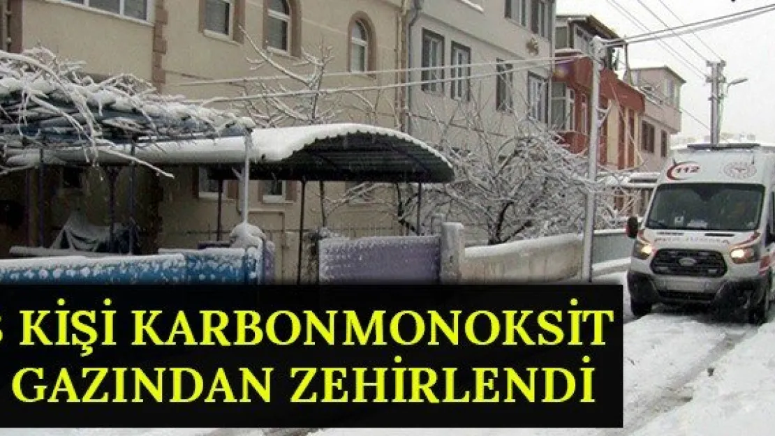 3 kişi karbonmonoksit gazından zehirlendi