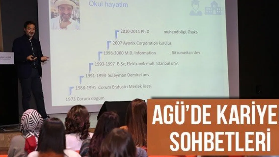 AGÜ'de kariyer sohbetleri