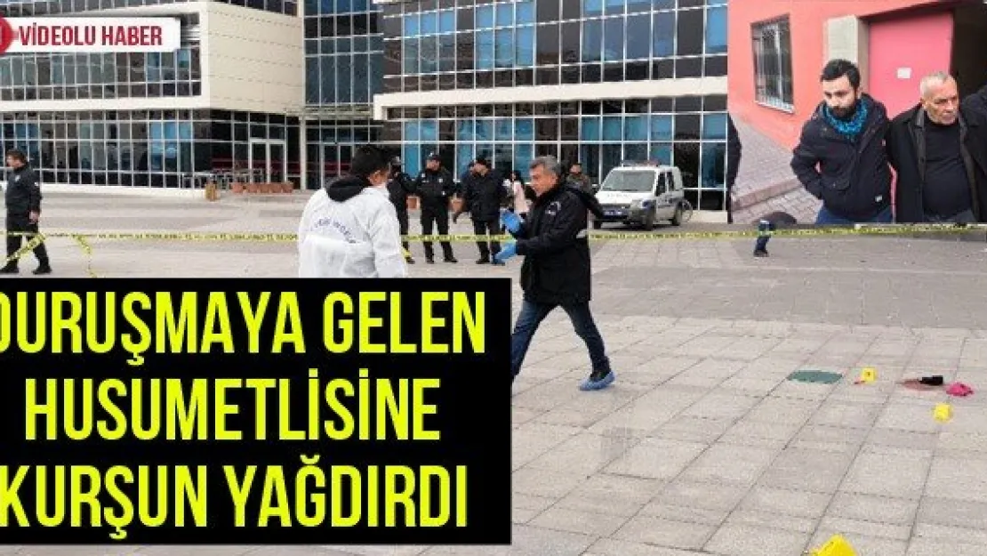Duruşmaya gelen husumetlisine kurşun yağdırdı