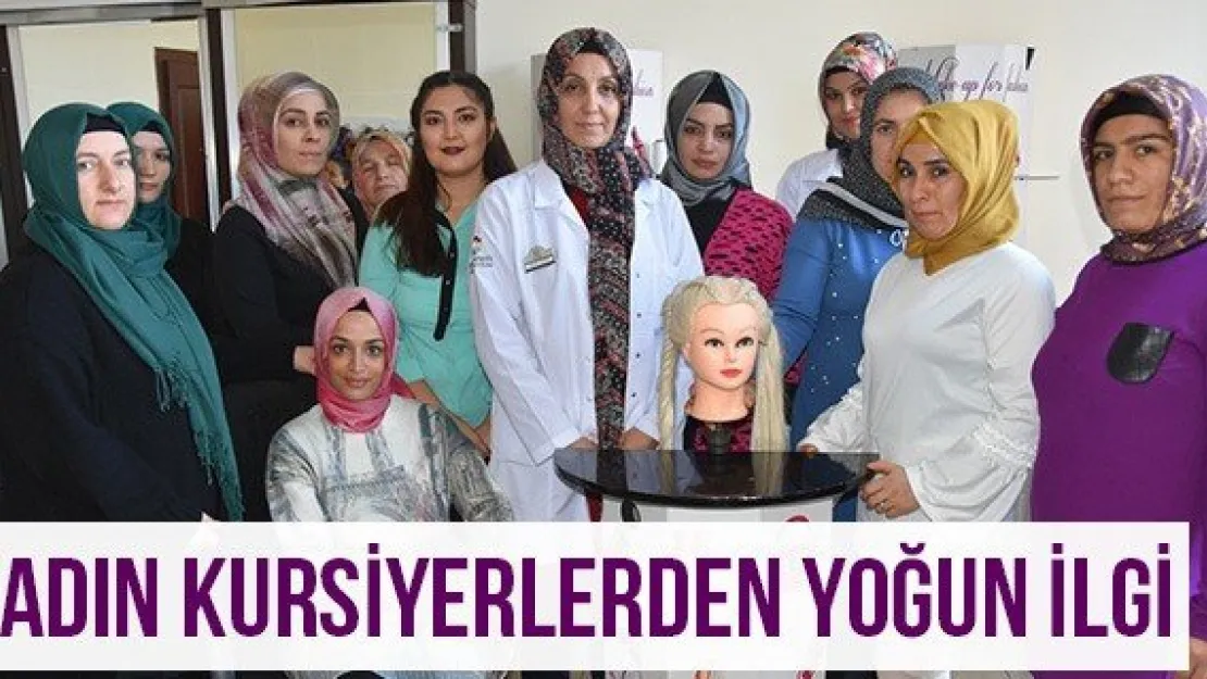 Kadın kursiyerlerden yoğun ilgi