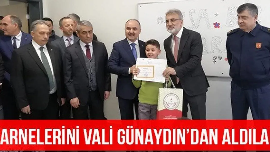 Karnelerini Vali Günaydın'dan aldılar