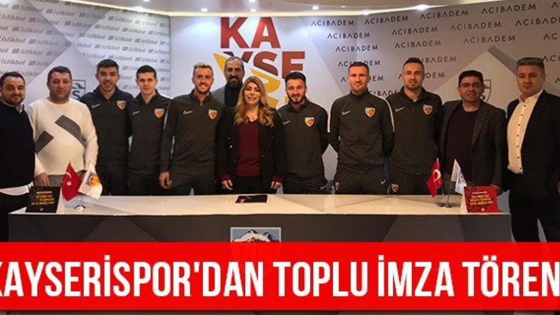 Kayserispor'dan toplu imza töreni