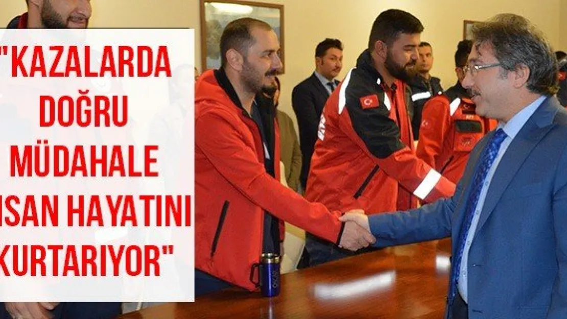 &quotKazalarda doğru müdahale insan hayatını kurtarıyor"