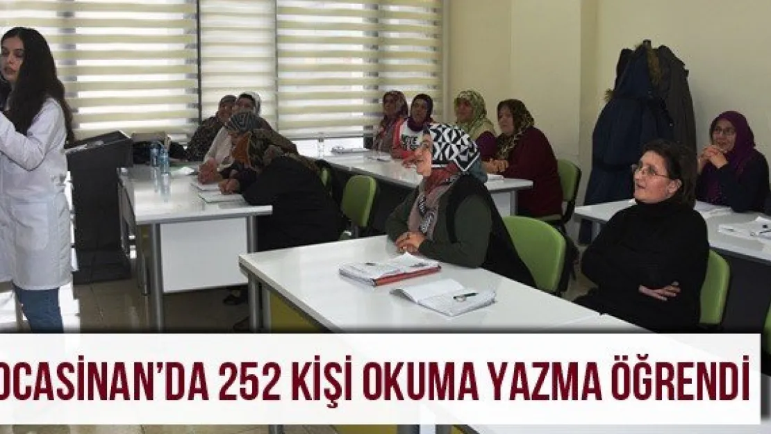 Kocasinan'da 252 kişi okuma yazma öğrendi