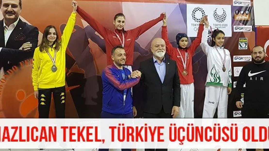 Nazlıcan Tekel, Türkiye üçüncüsü oldu