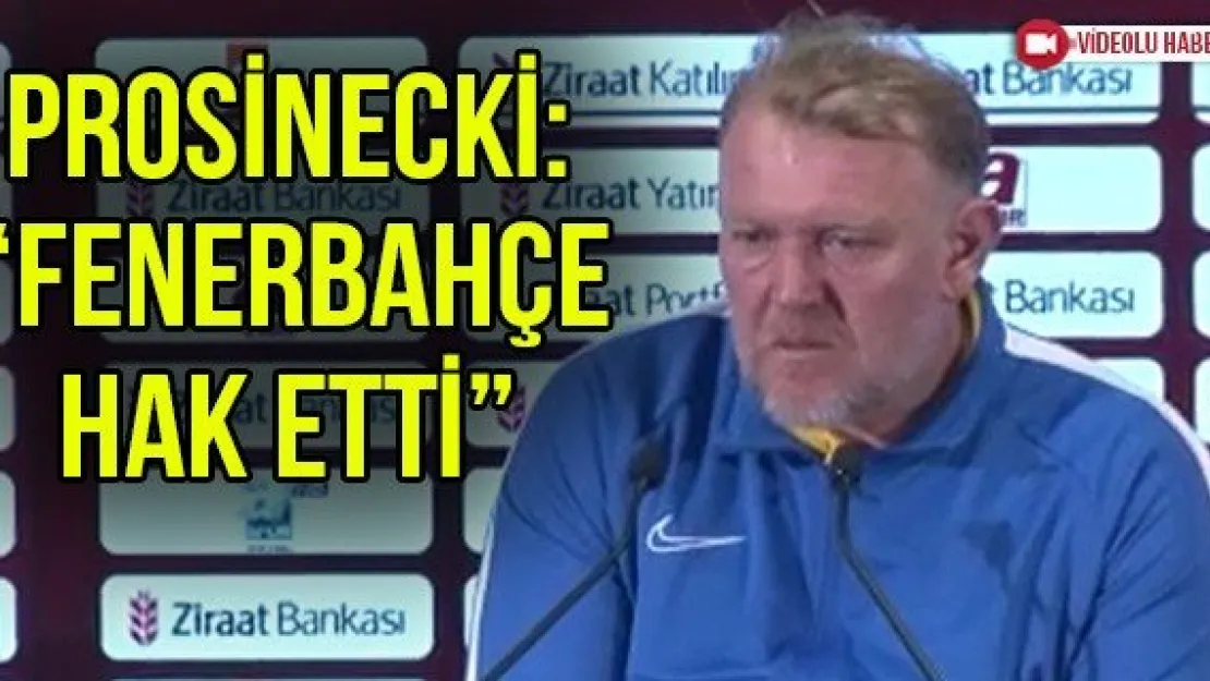 Prosinecki: 'Fenerbahçe hak etti'