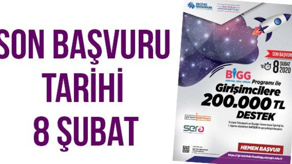Son başvuru tarihi 8 Şubat