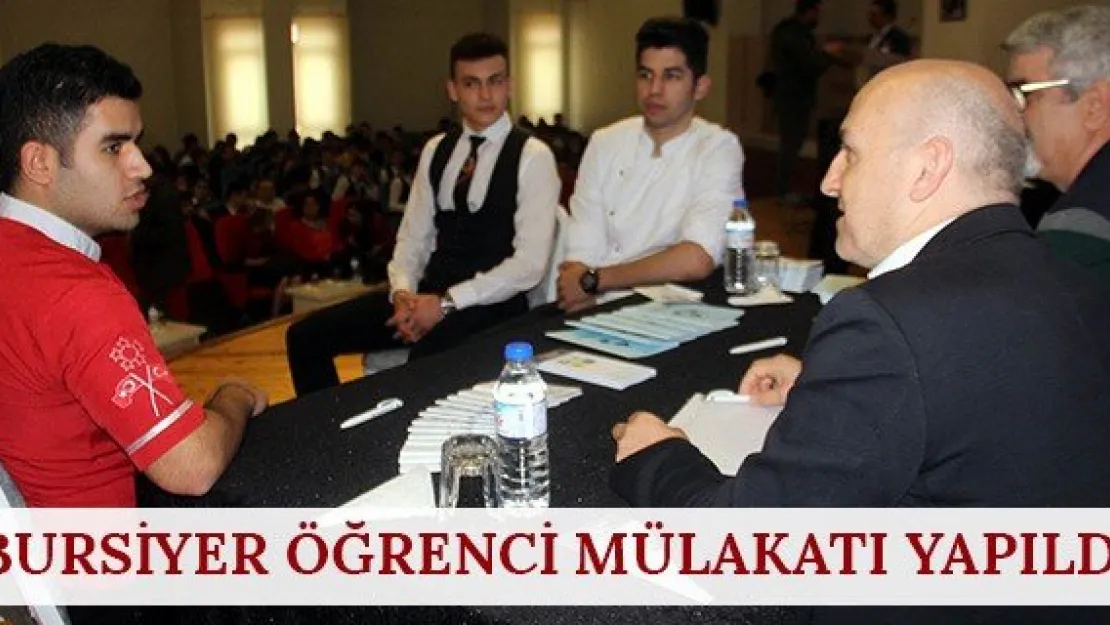 Bursiyer Öğrenci Mülakatı Yapıldı