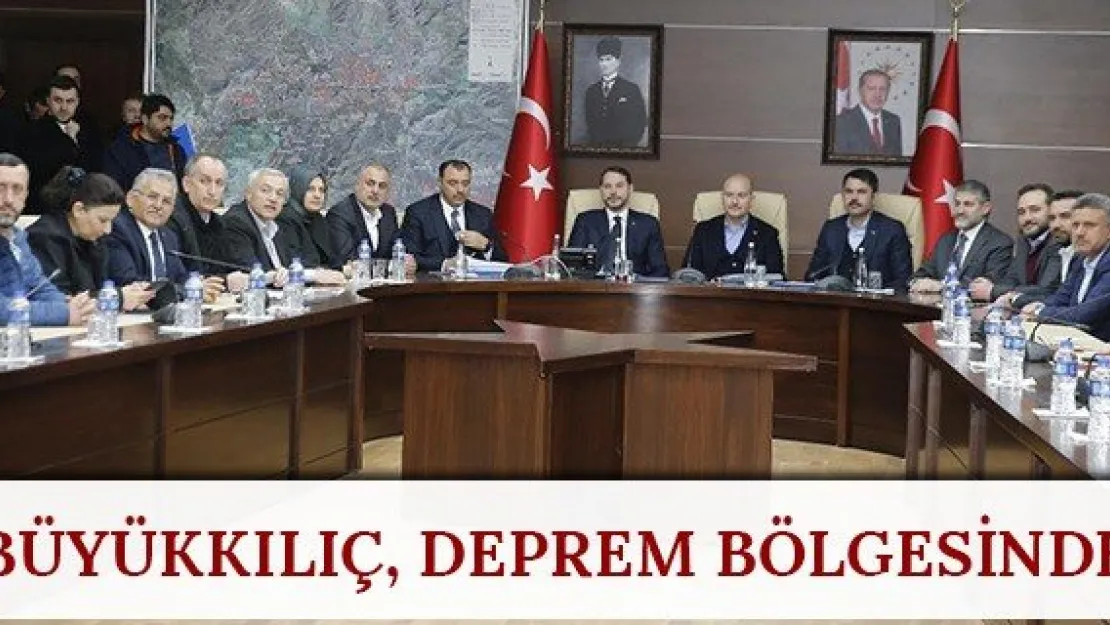 Büyükkılıç, deprem bölgesinde