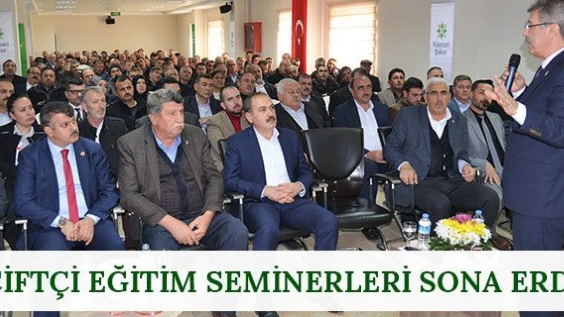 Çiftçi Eğitim Seminerleri Sona Erdi