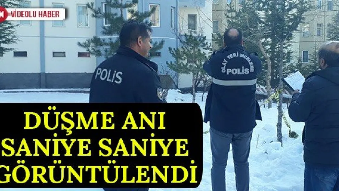 Düşme anı saniye saniye görüntülendi