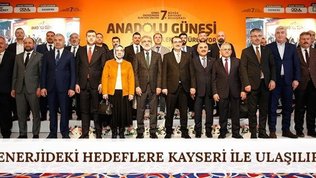 &quotEnerjideki hedeflere Kayseri ile ulaşılır"