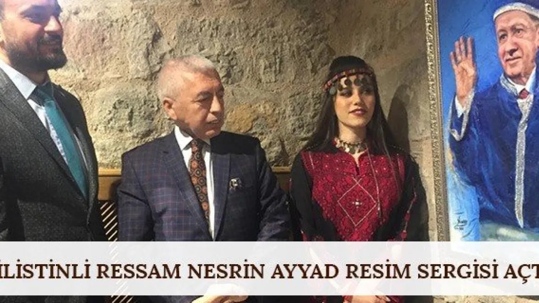 Filistinli Ressam Nesrin Ayyad resim sergisi açtı