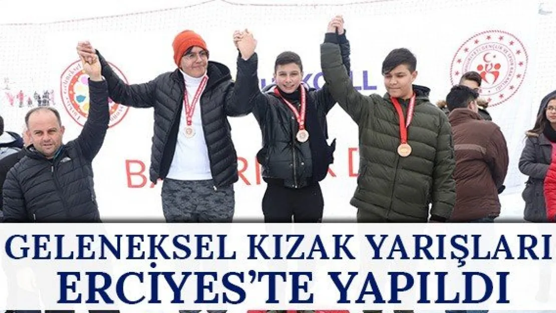 Geleneksel Kızak yarışları Erciyes'te yapıldı