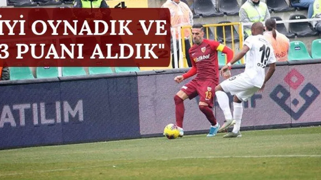 "İyi oynadık ve 3 puanı aldık"