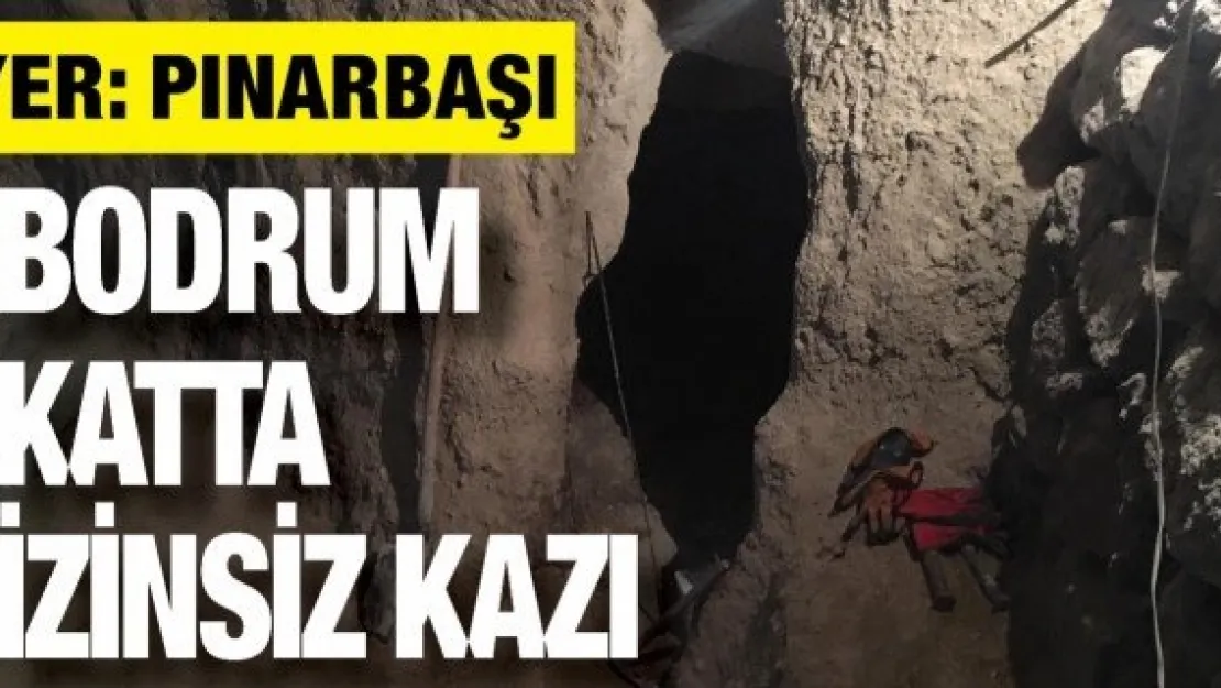 Jandarma evin bodrumunda kazı yapan şahsı yakaladı