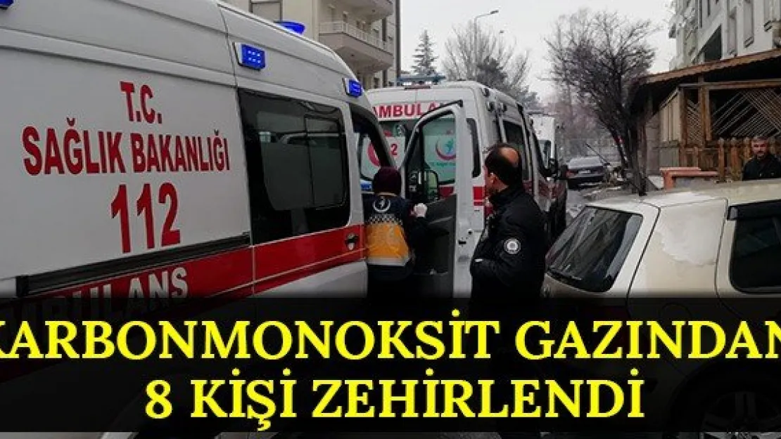Karbonmonoksit Gazından 8 Kişi Zehirlendi
