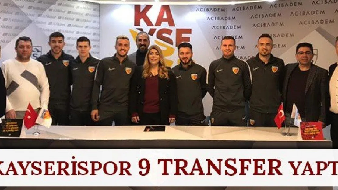 Kayserispor 9 transfer yaptı
