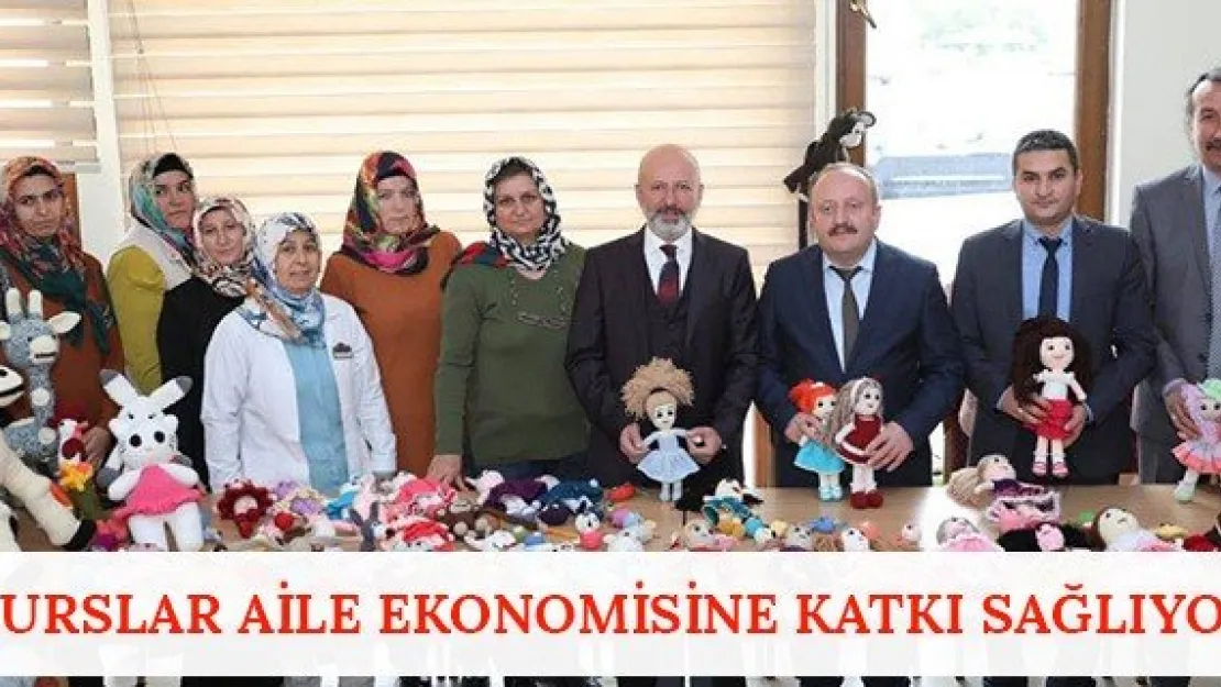 Kurslar aile ekonomisine katkı sağlıyor