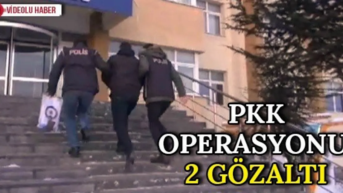 PKK operasyonu: 2 gözaltı