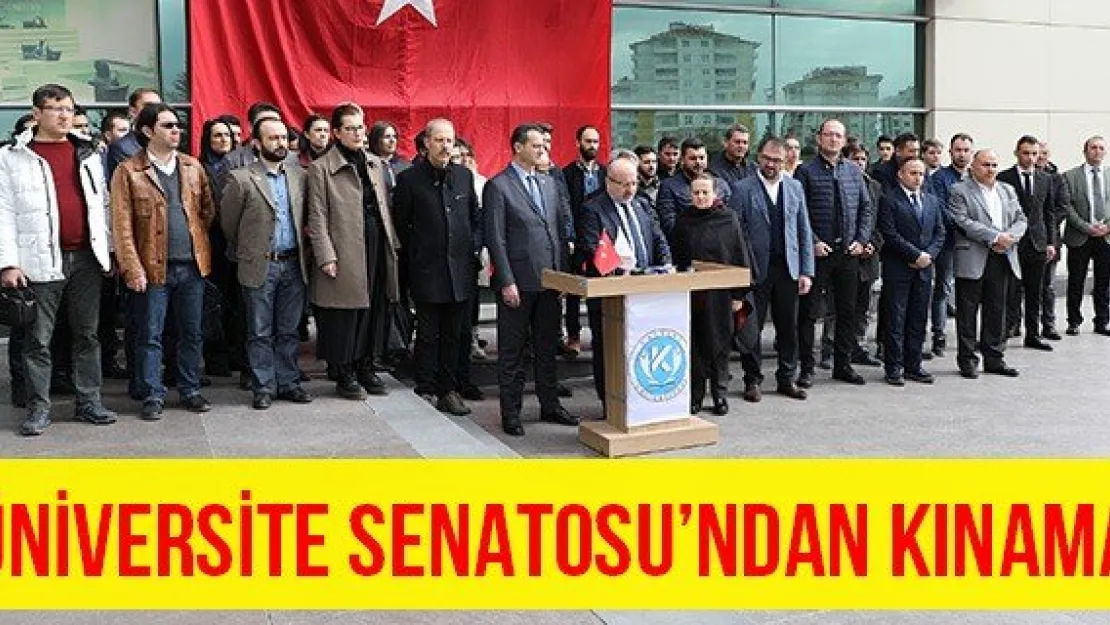 Üniversite Senatosu'ndan Kınama