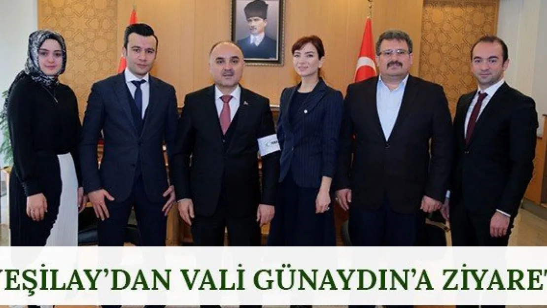 Yeşilay'dan Vali Günaydın'a Ziyaret