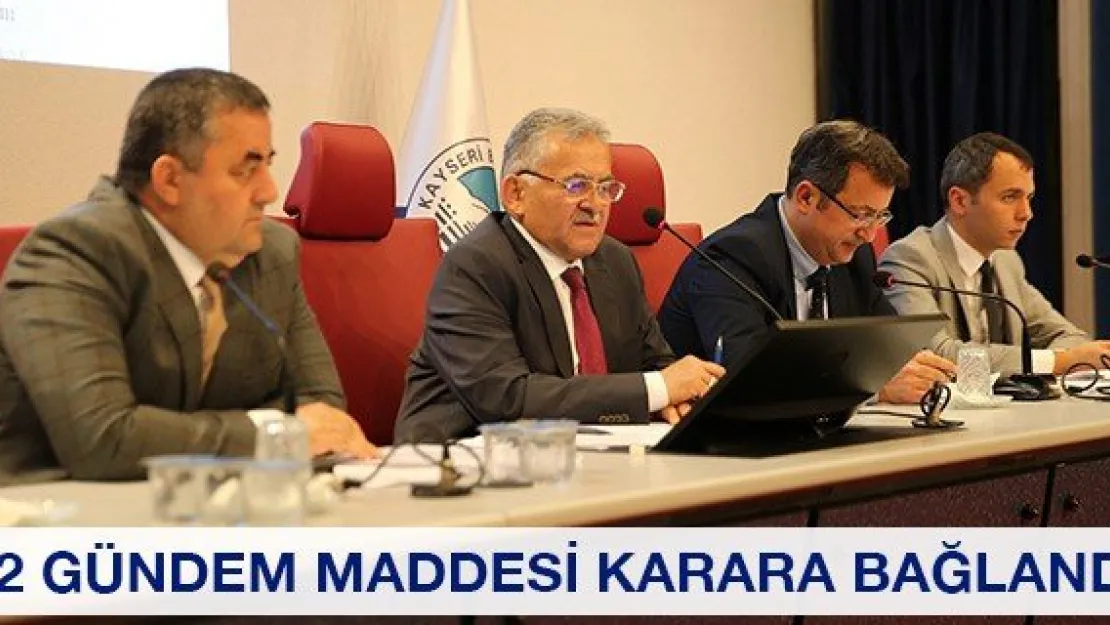 52 Gündem Maddesi Karara Bağlandı