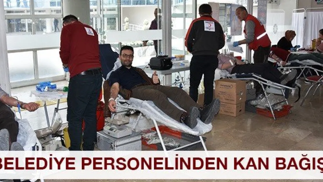 Belediye Personelinden Kan Bağışı