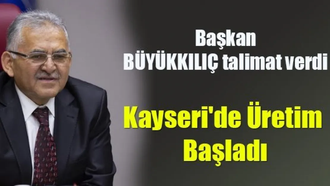 Büyükşehir maske üretmeye başladı