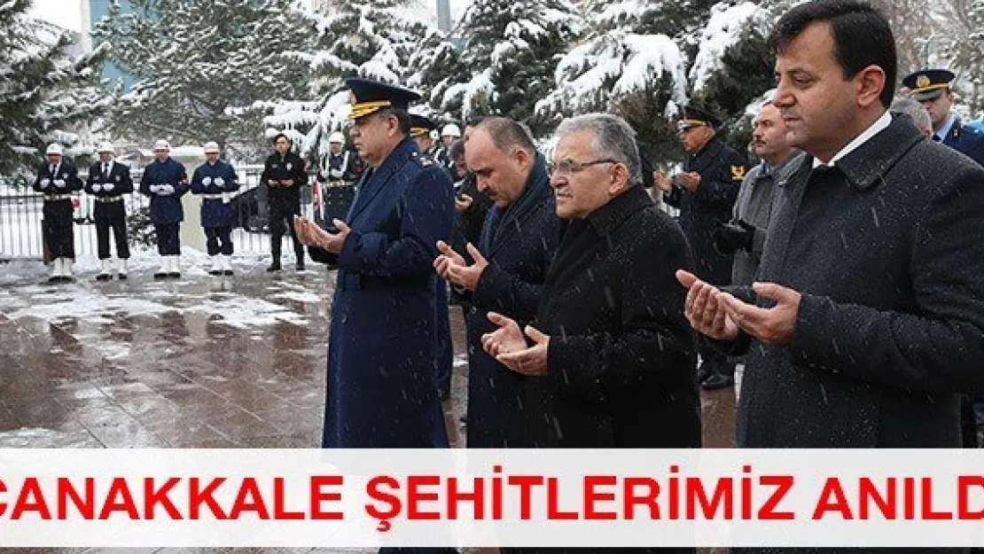 Çanakkale şehitlerimiz anıldı