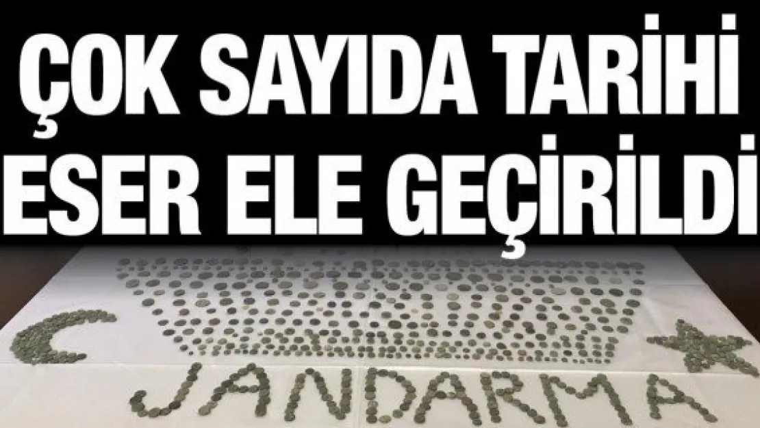 Çok sayıda tarihi eser ele geçirildi