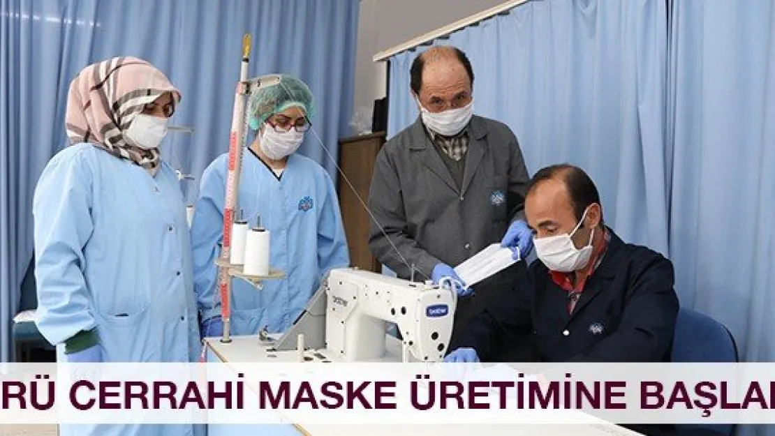 ERÜ Cerrahi Maske Üretimine Başladı
