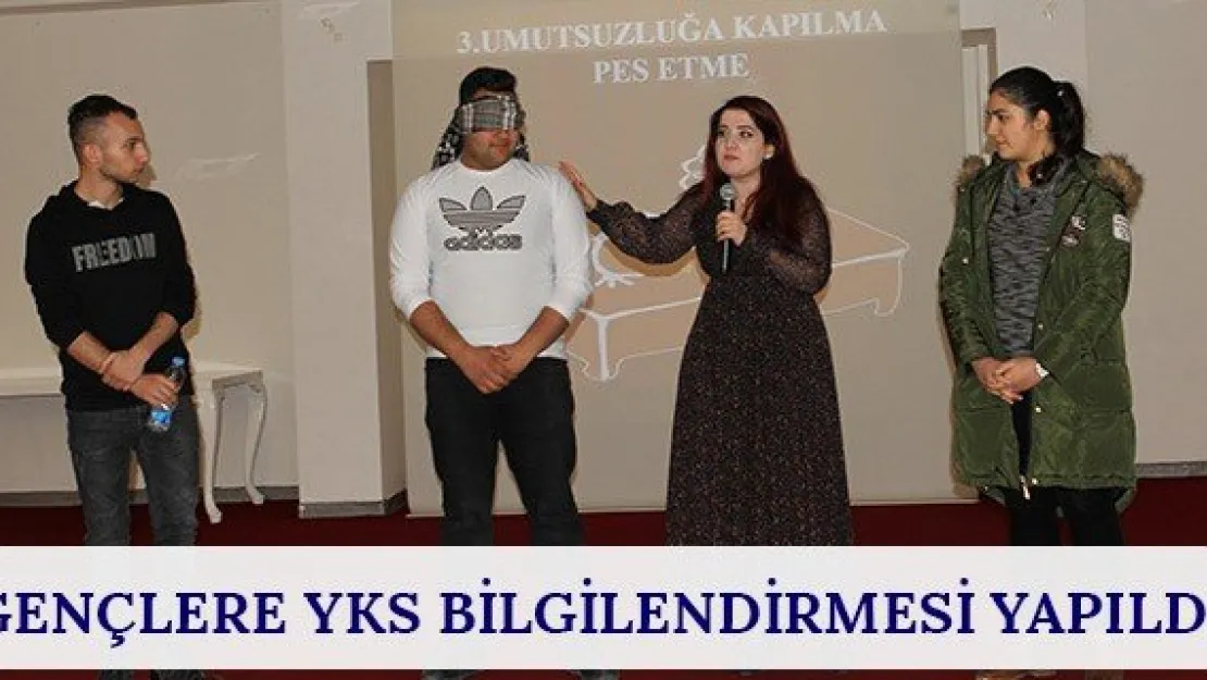 Gençlere YKS bilgilendirmesi yapıldı