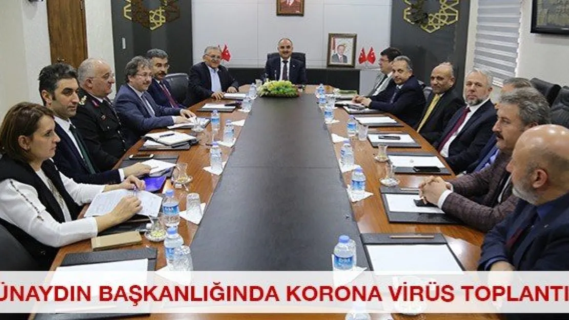 Günaydın başkanlığında korona virüs toplantısı