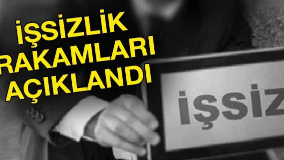 İşsizlik rakamları açıklandı