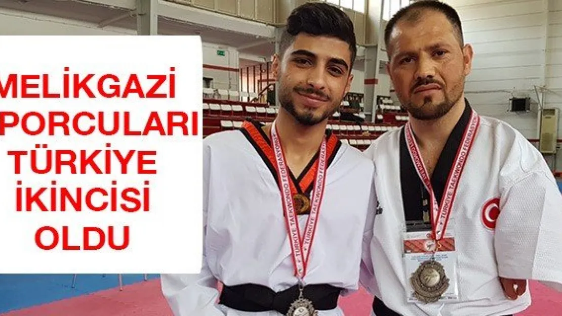 Melikgazi sporcuları Türkiye ikincisi oldu