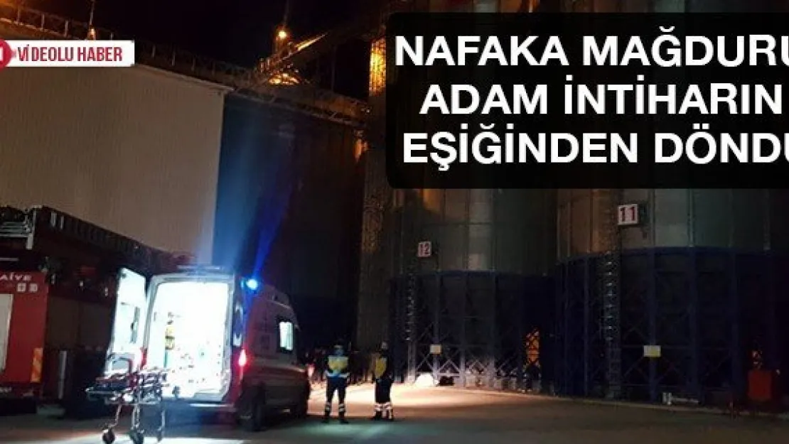 Nafaka mağduru adam intiharın eşiğinden döndü