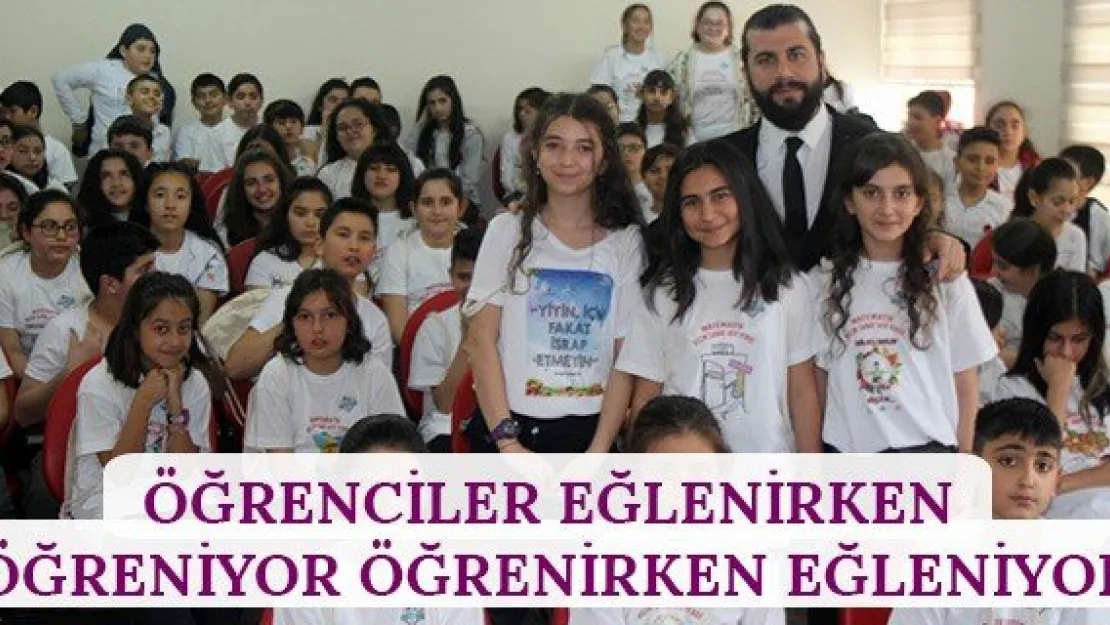 Öğrenciler eğlenirken öğreniyor öğrenirken eğleniyor