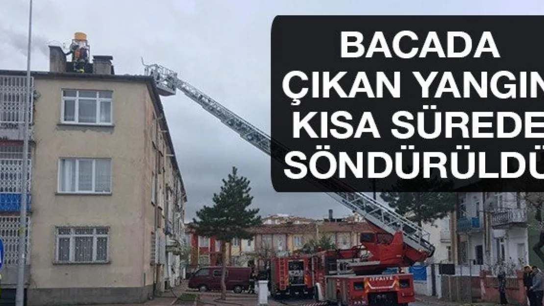 Bacada çıkan yangın kısa sürede söndürüldü