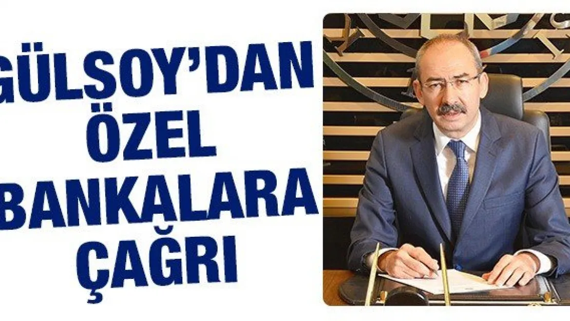 GÜLSOY'DAN ÖZEL BANKALARA ÇAĞRI