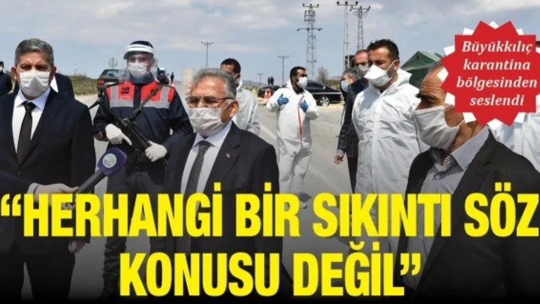 'Herhangi bir sıkıntı söz konusu değil'