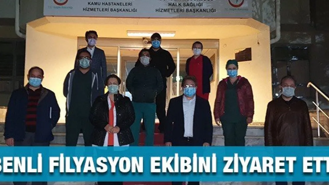 İl Sağlık Müdürü Benli filyasyon ekibini ziyaret etti